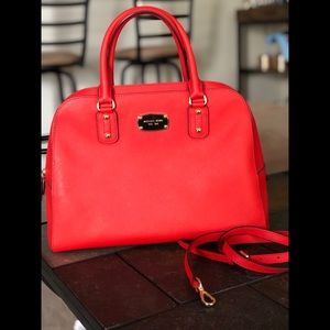 Michael Kors large Saffiano dome satchel